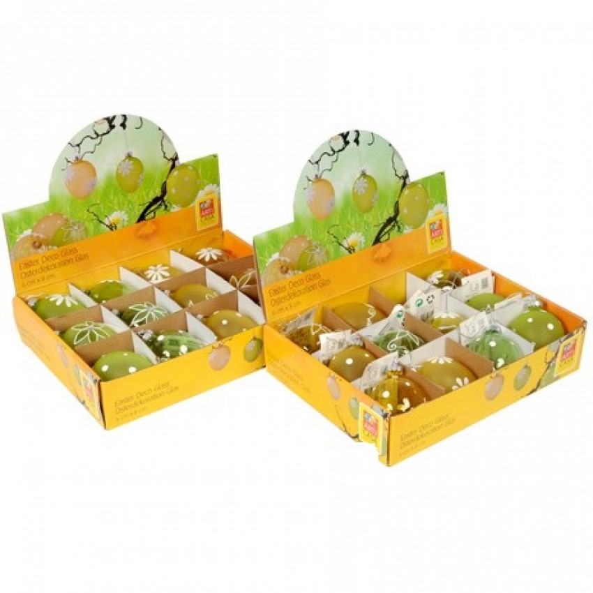 K-12.492 Velkonočné ozdoby sklenenné