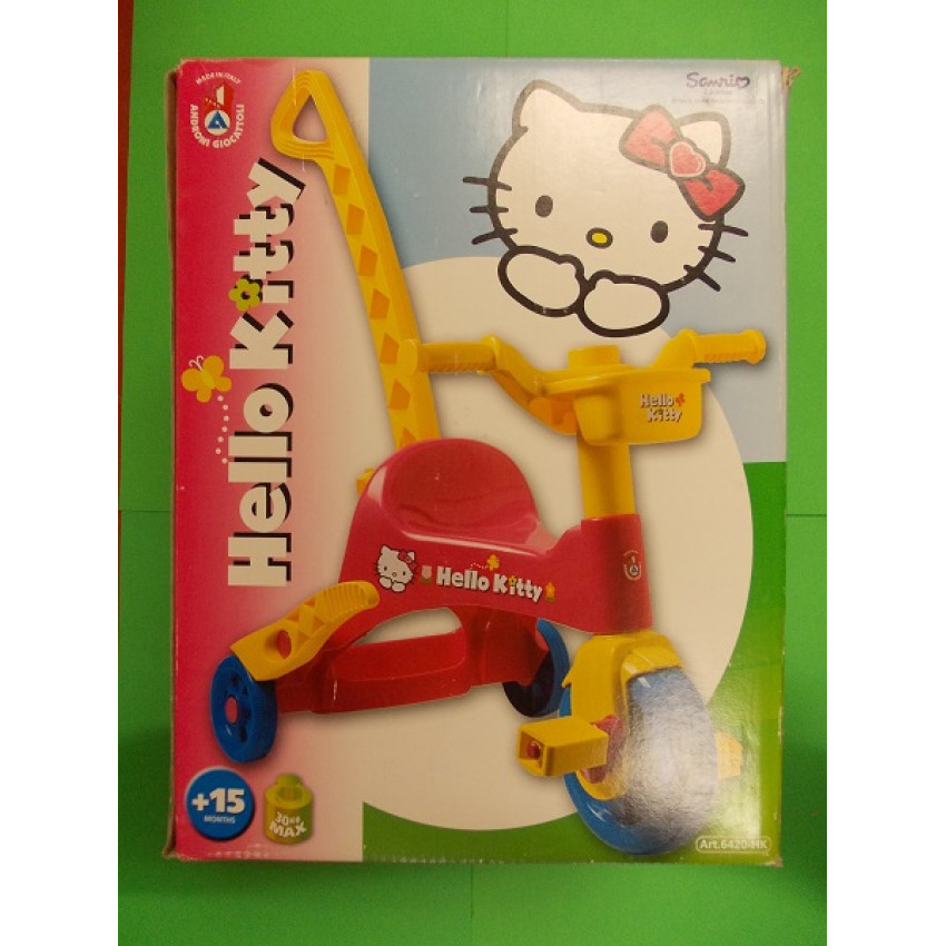K-3541 Roloped s pedálikmi a vodiacou rúčkou - Hello Kitty
