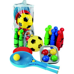 Sada športových potrieb vo vaku