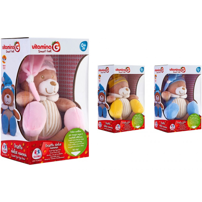 Vitamina G Kojenecký plyšový medvedík hrajúci