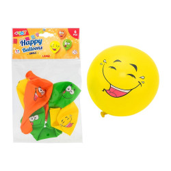 WTOY Balón smajlík/6ks