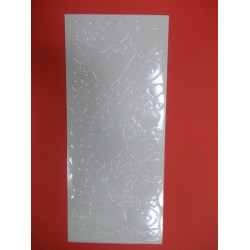 K-7022 Samolepky srdcia priesvitné