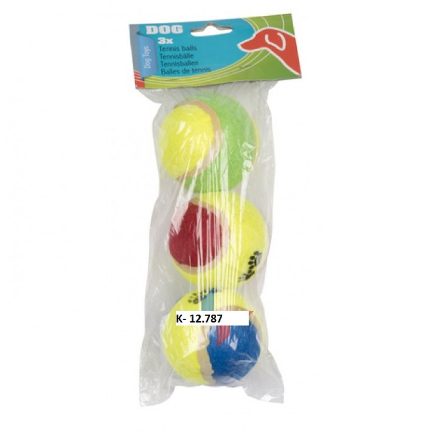 Tenisové loptičky 3ks, zábava, tenis