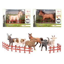Farmárske zviera 15 cm s plotom
