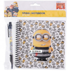 Blok špirála s perom Minions