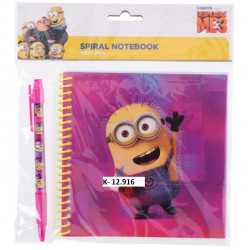 Blok špirála s perom Minions