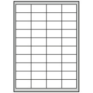K-394 Etikety hárok 48,5 x 25,4mm