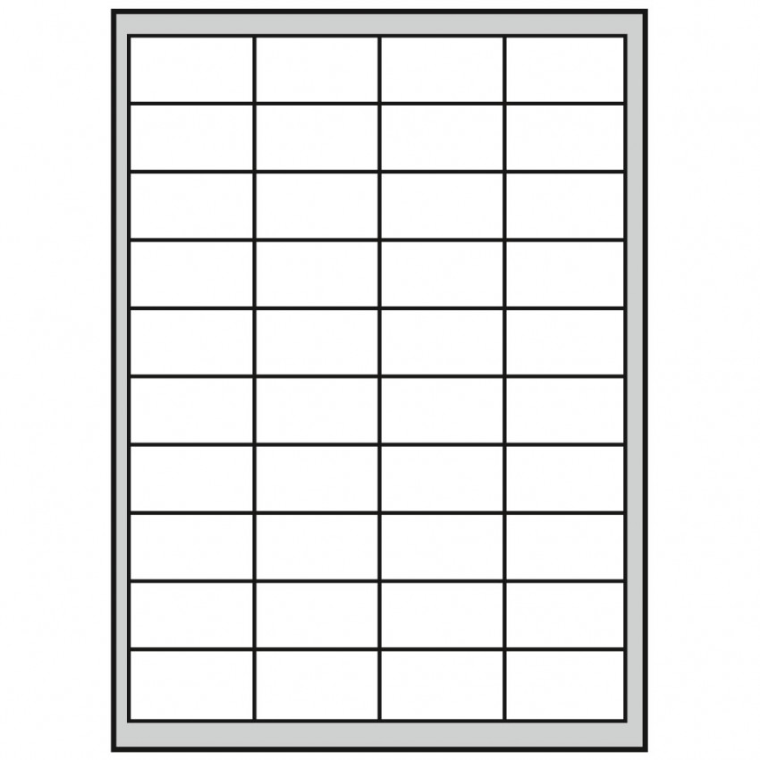 K-394 Etikety hárok 48,5 x 25,4mm