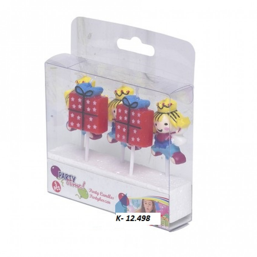 MOVEO Párty sviečky princezné 5 ks