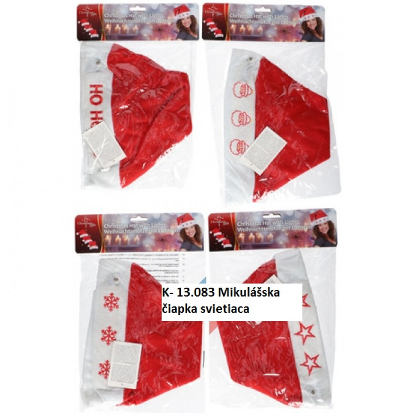 Mikulášska čiapka svietiaca