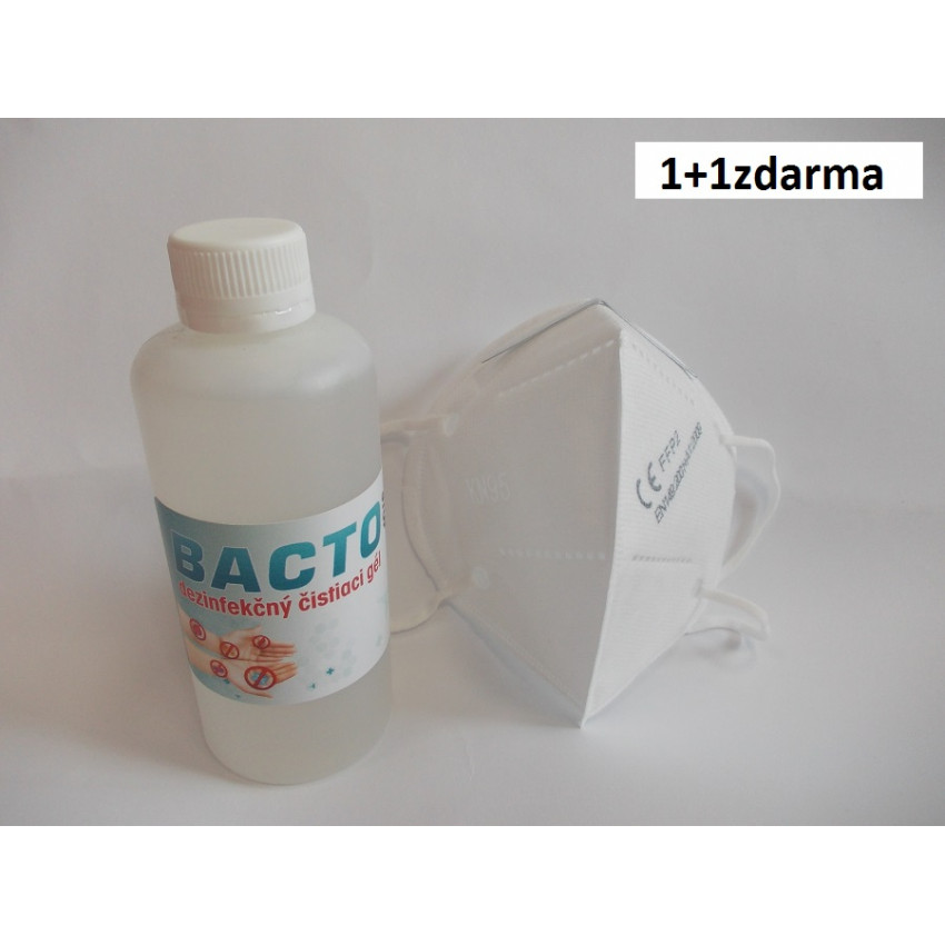 Anitibakteriálny gél 350ml + respirátor FFP2 zdarma