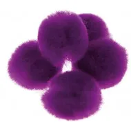 Pom-pom-jednofarbný fialový 25 mm