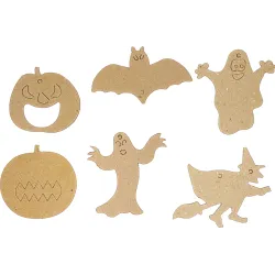 Kartónové výseky na dekorovanie Halloween 60ks